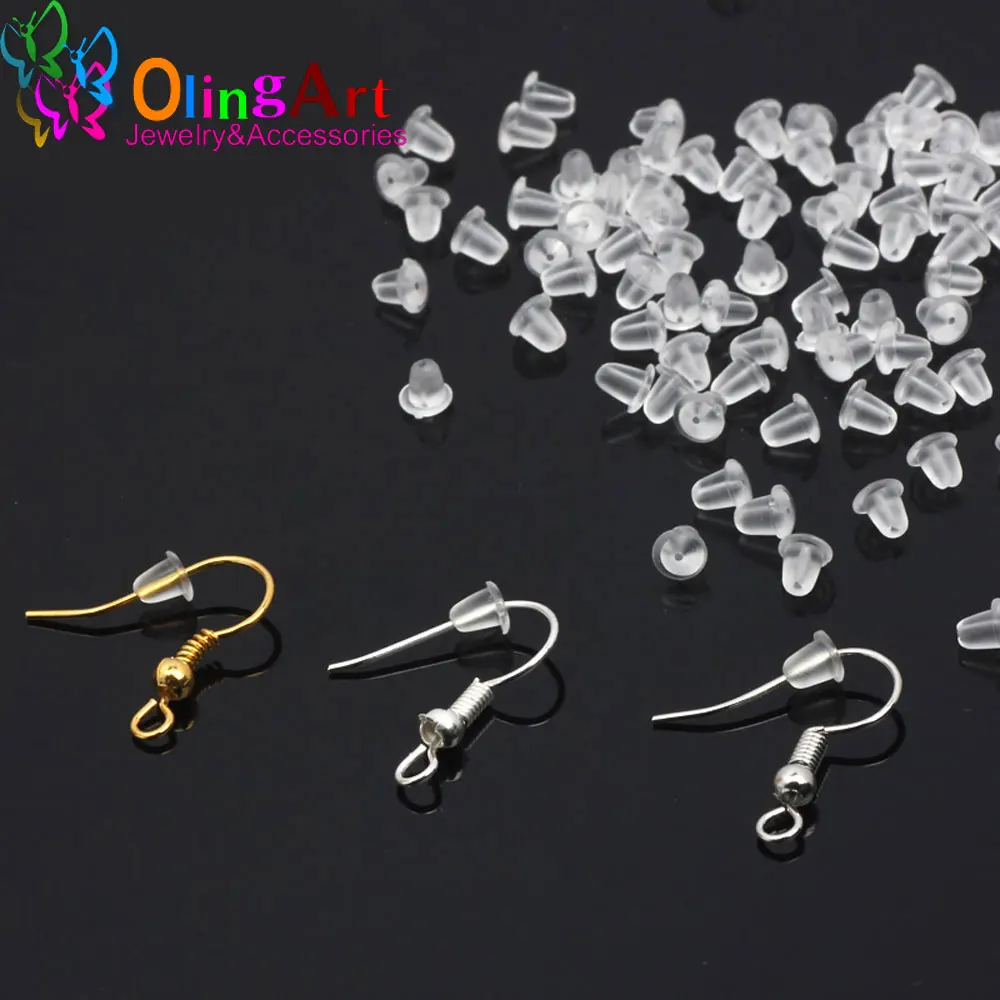 OlingArt 200pcs/lot Earrings DIY Jewelry Accessories Silicone Barrel Bullet Plastic Ear Plugging Earring back Earstud making
OlingArt 200pcs/lot Earrings DIY Jewelry Accessories Silicone Barrel Bullet Plastic Ear Plugging Earring back Earstud making