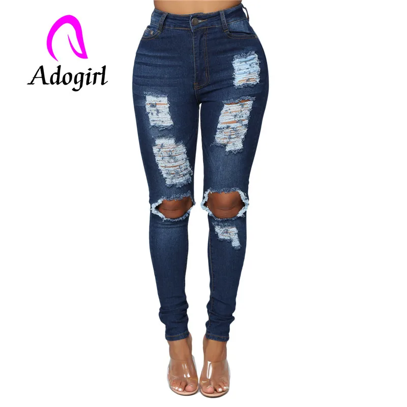 Adogirl front hollow out back pocket lady denim jeans sexy dark blue ripped jeans high elastic slim ankle jeans pants
Adogirl front hollow out back pocket lady denim jeans sexy dark blue ripped jeans high elastic slim ankle jeans pants