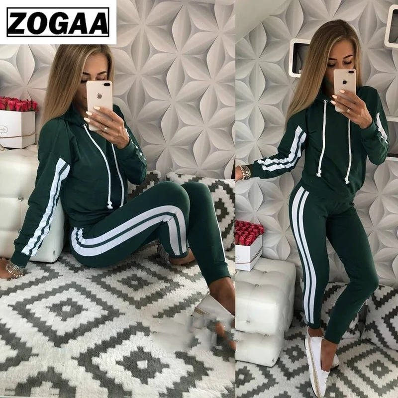 ZOGAA Women's Casual Tracksuit Two Piece Women's Set Slim Fit Sportswear 2 Piece Sport Track Suit Hooded Sweatshirts Long Pants
ZOGAA Women's Casual Tracksuit Two Piece Women's Set Slim Fit Sportswear 2 Piece Sport Track Suit Hooded Sweatshirts Long Pants