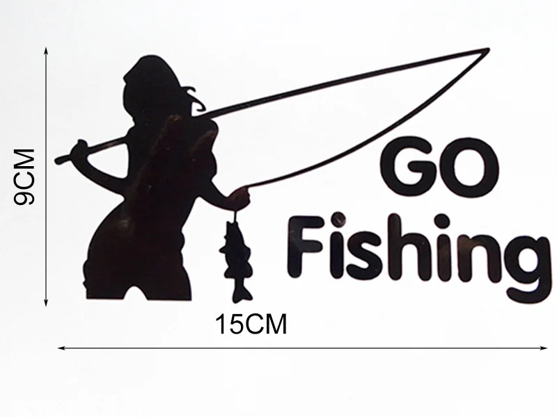 GO FISHING ПВХ стикер на машине для рыболовная приманка рыболовные катушки Новый