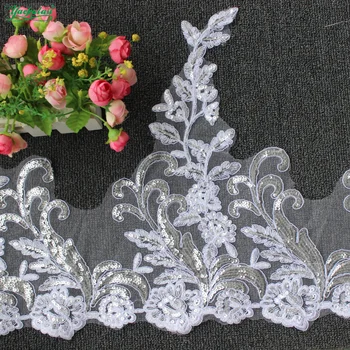 YACKALASI 5 Yds White Bridal Wedding Lace Fabrics Appliqued Scalloped Sequins 3D Flower Embroidered Sewing Trims For Dress 43cm
YACKALASI 5 Yds White Bridal Wedding Lace Fabrics Appliqued Scalloped Sequins 3D Flower Embroidered Sewing Trims For Dress 43cm
