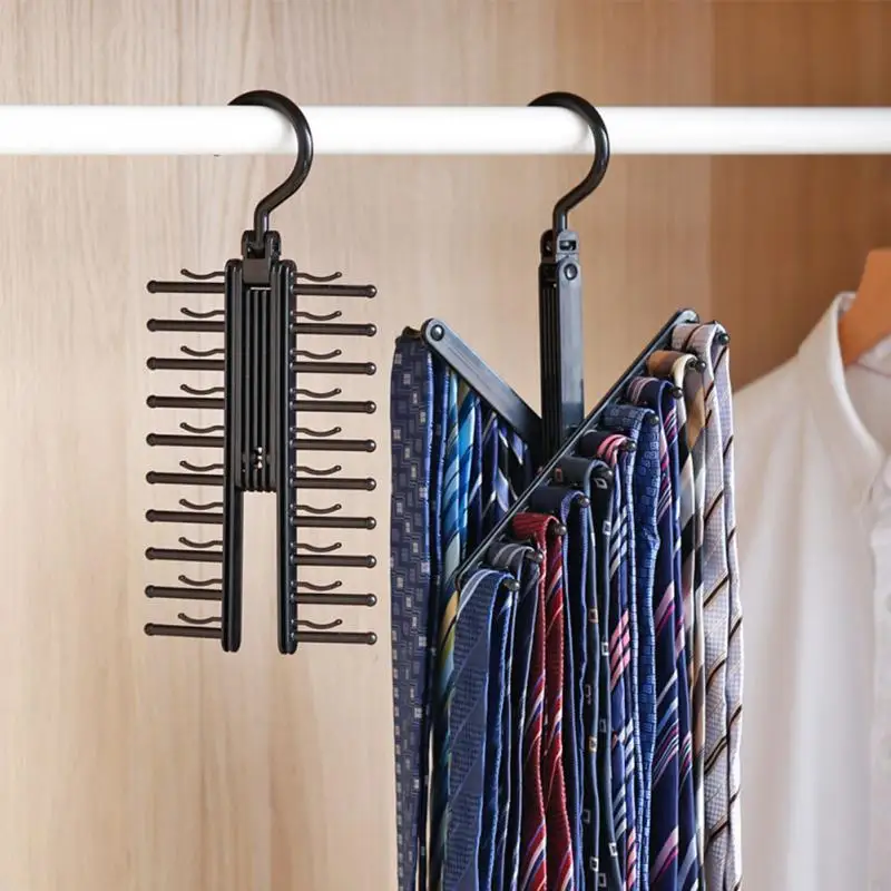 Rotating Tie Rack Closet Organizer Neck Ties Necktie Belt Scarves Non-slip Holder Hanger
Rotating Tie Rack Closet Organizer Neck Ties Necktie Belt Scarves Non-slip Holder Hanger