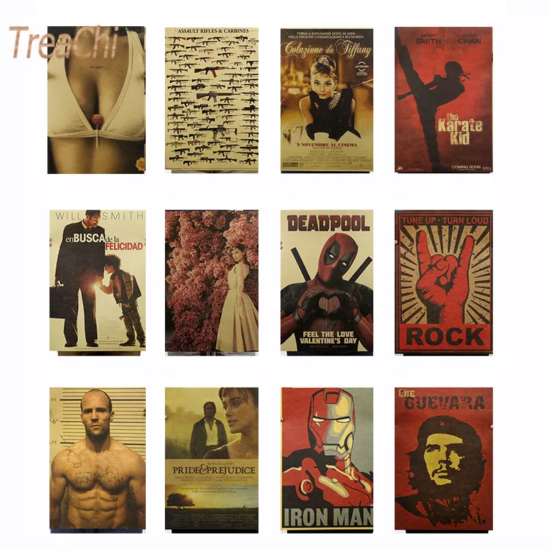 Vintage poster Cartoon posters Hollywood retro kraft paper adornment movie posters college students Printing posters 50*35cm
Vintage poster Cartoon posters Hollywood retro kraft paper adornment movie posters college students Printing posters 50*35cm