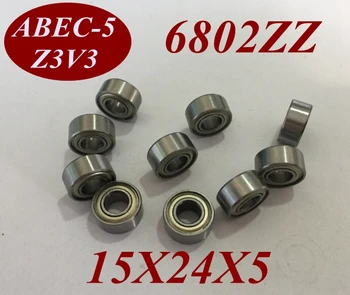 100Pcs 6802Z 6802ZZ 6802 ZZ 6802-Z 6802-ZZ 15X24X5 MM 15*24*5 MM Miniature roller shaft motor deep groove Ball Bearing tools
100Pcs 6802Z 6802ZZ 6802 ZZ 6802-Z 6802-ZZ 15X24X5 MM 15*24*5 MM Miniature roller shaft motor deep groove Ball Bearing tools