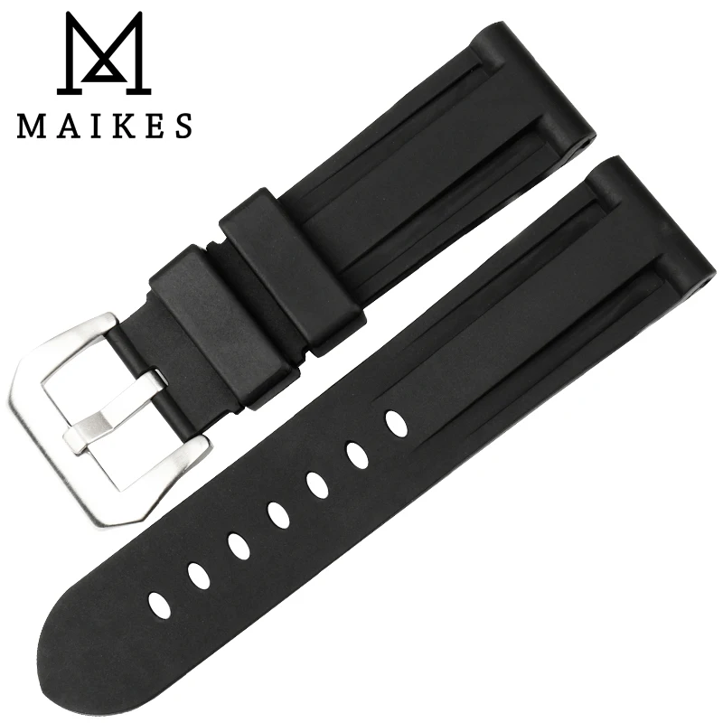 Новое поступление, Модный черный ремешок для часов MAIKES, сменный Силиконовый водонепроницаемый ремешок для часов Panerai 24 мм
Новое поступление, Модный черный ремешок для часов MAIKES, сменный Силиконовый водонепроницаемый ремешок для часов Panerai 24 мм