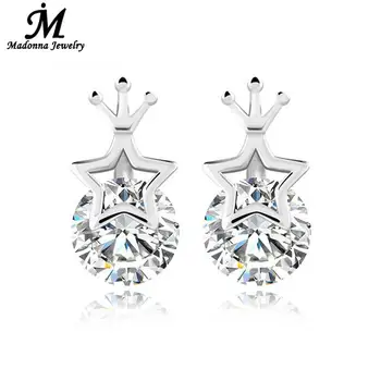 2018 New High Quality Luxury Crystal Crown Princess Women Stud Earrings Bling Five Pointed Star Jewelry Design wholesale
2018 New High Quality Luxury Crystal Crown Princess Women Stud Earrings Bling Five Pointed Star Jewelry Design wholesale