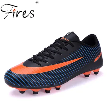 Fires Men Soccer Sneakers Comfortable Light Sport Shoes Long Spikes Leather Trainning Shoes Outdoor Lawn Male Football Shoes
Fires Men Soccer Sneakers Comfortable Light Sport Shoes Long Spikes Leather Trainning Shoes Outdoor Lawn Male Football Shoes