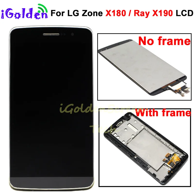 Tested For LG Zone X180 For Ray X190 LCD Display + frame +Touch Screen Digitizer Assembly LCD For LG X180 X190 Replacement Parts
Tested For LG Zone X180 For Ray X190 LCD Display + frame +Touch Screen Digitizer Assembly LCD For LG X180 X190 Replacement Parts