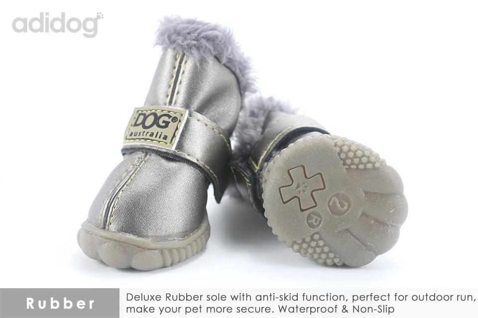 Pet Dog Shoes Winter Super Warm 4pcs set Dogs Boots Cotton Anti Slip XS 2XL Shoes for Small Pet Product ChiHuaHua Waterproof 303