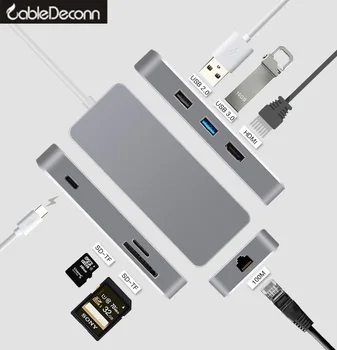 usb type c hub hdmi ethernet rj45 lan Adapter thunderbolt 3 Multiport dock usb3.0 usb-c cable For lenovo Xiaomi Air Samsung S8
usb type c hub hdmi ethernet rj45 lan Adapter thunderbolt 3 Multiport dock usb3.0 usb-c cable For lenovo Xiaomi Air Samsung S8