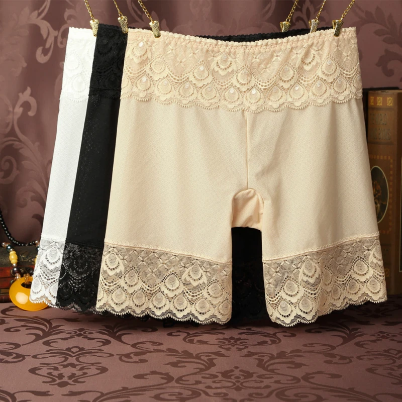 Yasemeen New Solid Lace Modal Safety Pants Lace Hollow Out Embroirdery Short Pants for Women Invisible Anti-bacterial Short Pant
Yasemeen New Solid Lace Modal Safety Pants Lace Hollow Out Embroirdery Short Pants for Women Invisible Anti-bacterial Short Pant