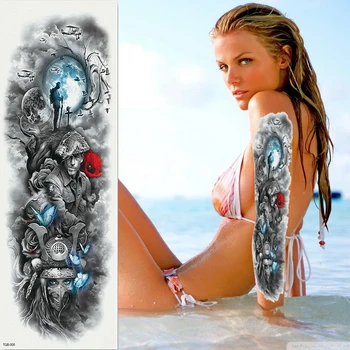 2018 new full arm tattoo stickers large flower shoulder fake tattoos sleeve body paint death skull World War II Black Fire evil
2018 new full arm tattoo stickers large flower shoulder fake tattoos sleeve body paint death skull World War II Black Fire evil