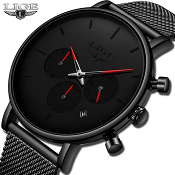 LIGE New Fashion Thin Mens Watches Top Brand Luxury Quartz Watch Men Casual Slim Mesh Waterproof Sport Watch relojes para hombre
LIGE New Fashion Thin Mens Watches Top Brand Luxury Quartz Watch Men Casual Slim Mesh Waterproof Sport Watch relojes para hombre