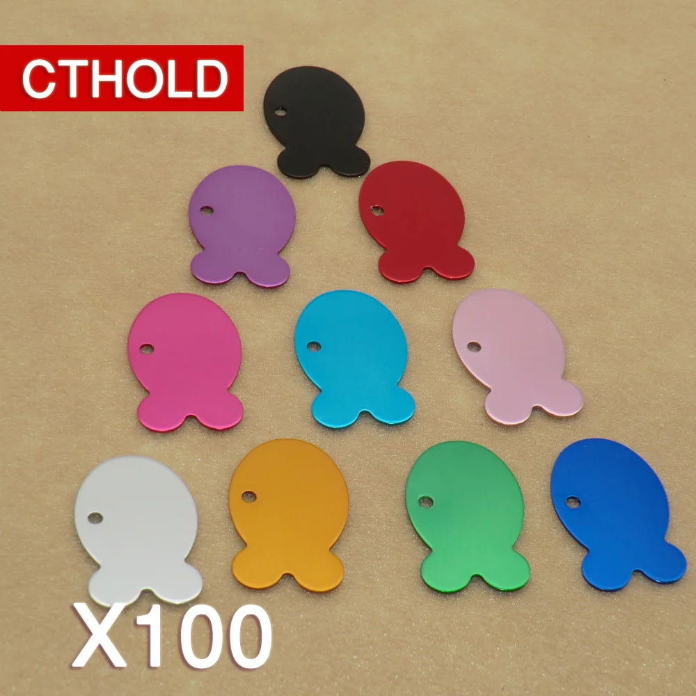 CTHOLD 100Pcs Pet ID Tag Fish Blank ID Tags Dog Cat Personalized aluminum ID Tags Pet dog Name Telephone Engraved Accessories
CTHOLD 100Pcs Pet ID Tag Fish Blank ID Tags Dog Cat Personalized aluminum ID Tags Pet dog Name Telephone Engraved Accessories
