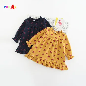 Baby Girl Dress Children's Clothing 2-7Y Autumn Winter New Girls Thick Watermelon Pattern Printed Princess Derss Baby Dresses 
Baby Girl Dress Children's Clothing 2-7Y Autumn Winter New Girls Thick Watermelon Pattern Printed Princess Derss Baby Dresses