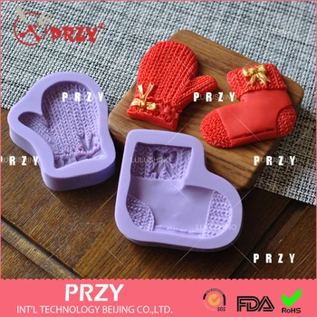 gloves socks Christmas silicone fandont mold Silica gel moulds Chocolate molds cake baking decoration tools candy mold
gloves socks Christmas silicone fandont mold Silica gel moulds Chocolate molds cake baking decoration tools candy mold