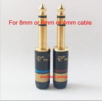 10pcs Pailiccs 6.35mm 3 core stereo gold plated plug for 8mm or 6mm or 4mm cable Headphone wire audio and video connectors
10pcs Pailiccs 6.35mm 3 core stereo gold plated plug for 8mm or 6mm or 4mm cable Headphone wire audio and video connectors