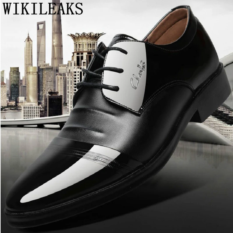 Patent leather Coiffeur men dress shoes leather Suit shoes oxford shoes for men zapatos de hombre de vestir formal sepatu pria
Patent leather Coiffeur men dress shoes leather Suit shoes oxford shoes for men zapatos de hombre de vestir formal sepatu pria
