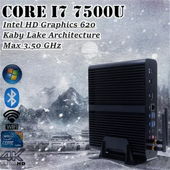 Mini Desktop Core i7 7500u Fanless PC 7th CPU Kabylake Architecture HD Graphics 620 Max 3.5GHz Windows 10 Gaming PC 300M Wifi
Mini Desktop Core i7 7500u Fanless PC 7th CPU Kabylake Architecture HD Graphics 620 Max 3.5GHz Windows 10 Gaming PC 300M Wifi