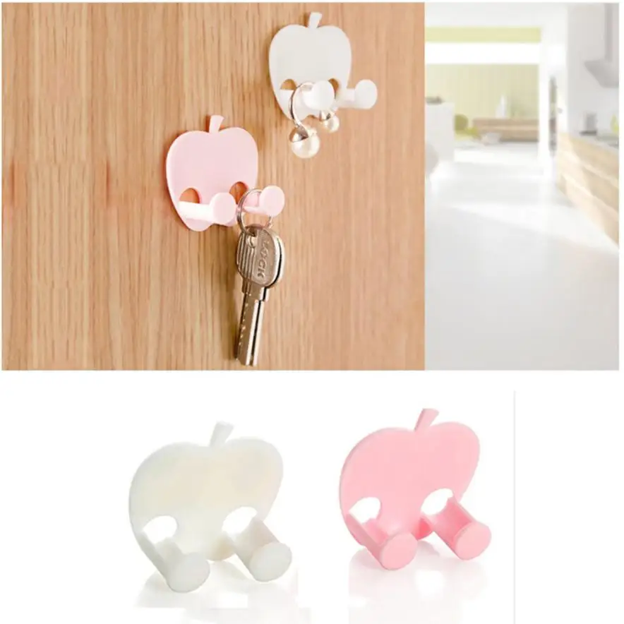1PC Lovely Sticky Apple Shape Plug Linked Holder Hooks housekeeper decorative wall hooks Wall Hook organizer Bag Hanger home
1PC Lovely Sticky Apple Shape Plug Linked Holder Hooks housekeeper decorative wall hooks Wall Hook organizer Bag Hanger home