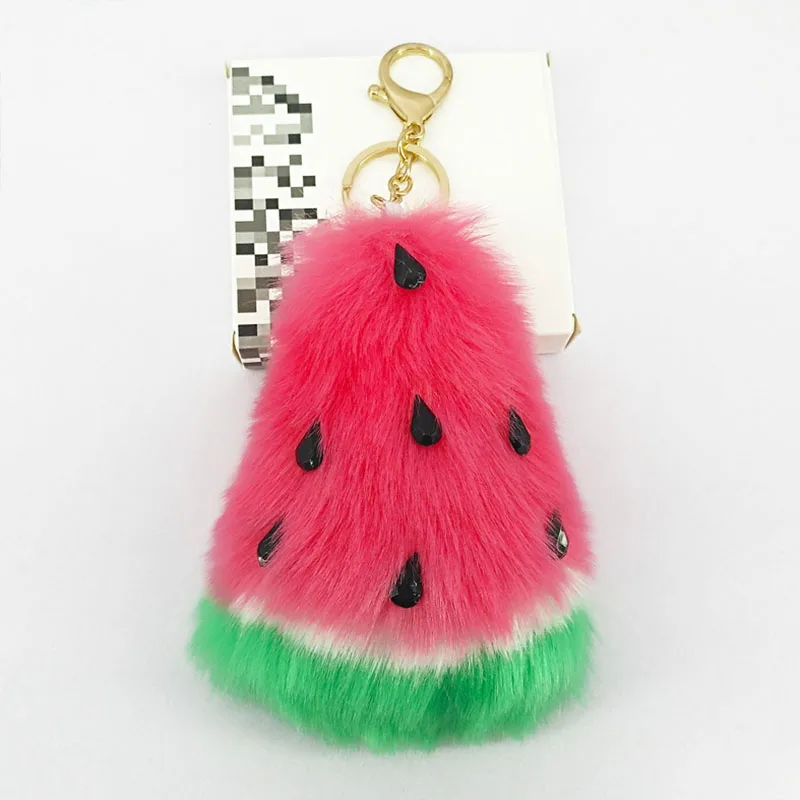 Cute Watermelon Key Chains Puffy Pompom Handmade Soft Fur Pendant for Bag Decoration Car Key Keychains Jewelry Ornament Kids Toy
Cute Watermelon Key Chains Puffy Pompom Handmade Soft Fur Pendant for Bag Decoration Car Key Keychains Jewelry Ornament Kids Toy