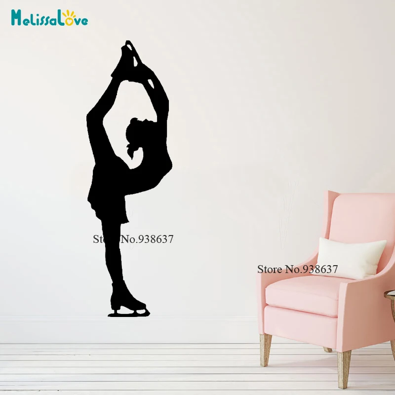 Woman Dancing Skater Vinyl Sticker Figure Skating Club Sports Wall Decal Ice Skating kids Room Decor Mural CL270
Woman Dancing Skater Vinyl Sticker Figure Skating Club Sports Wall Decal Ice Skating kids Room Decor Mural CL270