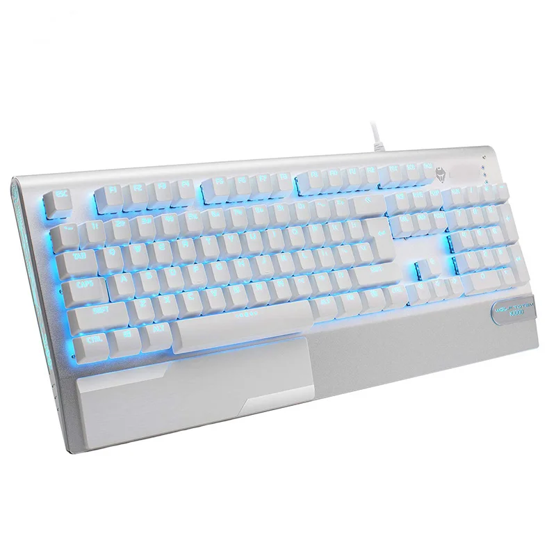 Mechanical Gaming Keyboard X1000 Metal Panel USB Wired Computer Keyboard with Wrist Rest, LED Backlit Keyboard Blue Switch
Mechanical Gaming Keyboard X1000 Metal Panel USB Wired Computer Keyboard with Wrist Rest, LED Backlit Keyboard Blue Switch