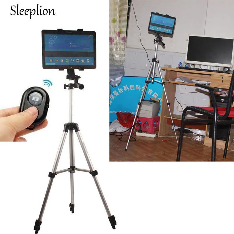 Sleeplion Aluminum Tripod Tablet Mount Holder+Bluetooth Photo Taking Self Control For Samsung Tab 7"-11" Inch 4-6" Inch phone
Sleeplion Aluminum Tripod Tablet Mount Holder+Bluetooth Photo Taking Self Control For Samsung Tab 7"-11" Inch 4-6" Inch phone