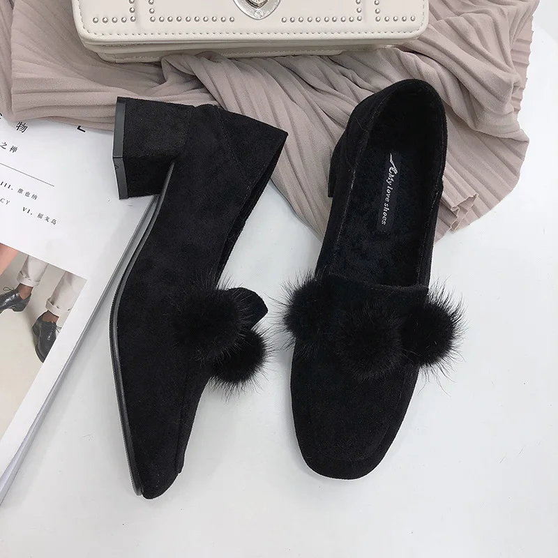 New Boots Genuine Leather Woman Square Head Solid Shallow Color Fur Shoes Mid Heel Thick Bottom Girls Shoes H170
New Boots Genuine Leather Woman Square Head Solid Shallow Color Fur Shoes Mid Heel Thick Bottom Girls Shoes H170