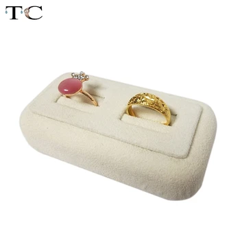 Ring Display Beige Velvet Tray Holder With 2 Slot For Ring Lover's Rings Stand 10*5.5*3cm
Ring Display Beige Velvet Tray Holder With 2 Slot For Ring Lover's Rings Stand 10*5.5*3cm