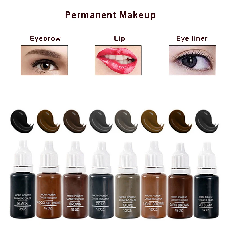 8colors/set Permanent Makeup Pigment Colorfastness Professional Eyebrow Micro Tattoo Ink Set Permanent Eyebrow Pigments
8colors/set Permanent Makeup Pigment Colorfastness Professional Eyebrow Micro Tattoo Ink Set Permanent Eyebrow Pigments