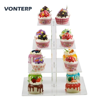 GEJIGEMI 1 Pc Square Transparent 4 Tier Acrylic Cupcake Display Stand /acrylic Cake Stand/acrylic Cake Holder For Part Wedding
GEJIGEMI 1 Pc Square Transparent 4 Tier Acrylic Cupcake Display Stand /acrylic Cake Stand/acrylic Cake Holder For Part Wedding