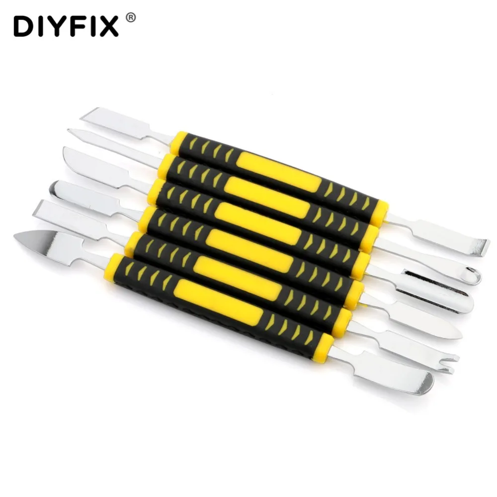 6 in 1 Dual Ends Metal Spudger Crowbar Set for iPhone iPad Samsung Tablet CellPhone Prying Opening Shaving Repair Hand Tool Sets
6 in 1 Dual Ends Metal Spudger Crowbar Set for iPhone iPad Samsung Tablet CellPhone Prying Opening Shaving Repair Hand Tool Sets