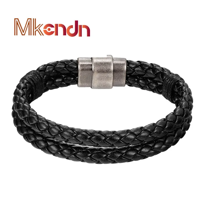MKENDN FASHION Cool Men Jewelry Multilayer Leather Bracelets Male Vintage Magnetic Buckle Bracelet pulseras hombre
MKENDN FASHION Cool Men Jewelry Multilayer Leather Bracelets Male Vintage Magnetic Buckle Bracelet pulseras hombre