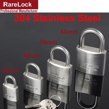 Rarelock 30,40,50,60mm 304 Stainless Steel Padlock with 2 Keys for Drawer Door Cabinet Lock DIY Furniture Hardware a
Rarelock 30,40,50,60mm 304 Stainless Steel Padlock with 2 Keys for Drawer Door Cabinet Lock DIY Furniture Hardware a