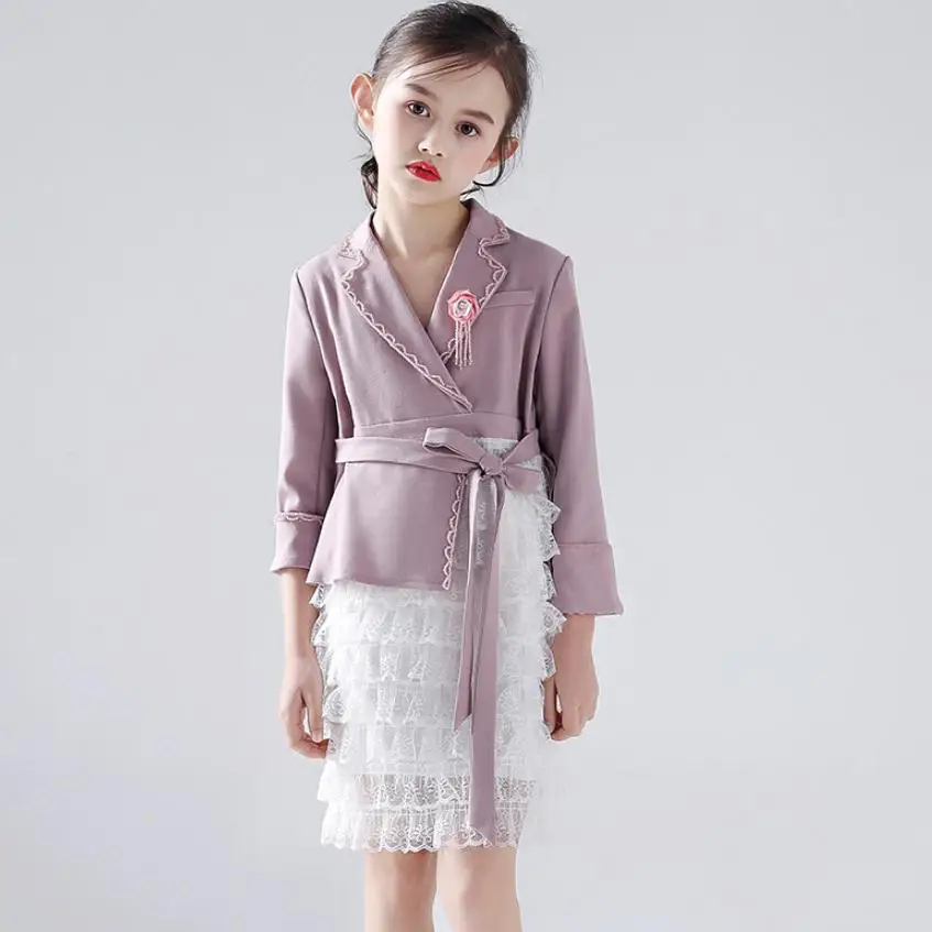High-end children dress blazer mesh spliced princess gown Sets Girls Catwalk evening Dress Modis kids clothes vestidos Y1635
High-end children dress blazer mesh spliced princess gown Sets Girls Catwalk evening Dress Modis kids clothes vestidos Y1635