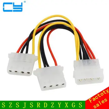 18AWG 8 inches Computer Power Supply IDE 4-pin Molex LP4 Male to 2 x Female Splitter Power Cable Cord,Hard Drive Disk HDD DVD CD
18AWG 8 inches Computer Power Supply IDE 4-pin Molex LP4 Male to 2 x Female Splitter Power Cable Cord,Hard Drive Disk HDD DVD CD