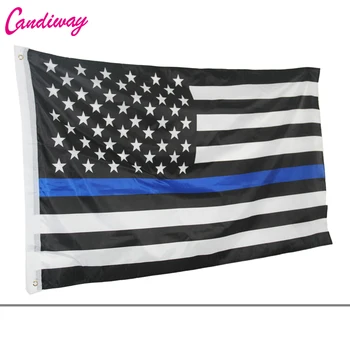 Thin Blue Line American Flag Honoring our Men and Women of Law Enforcement Grommet
Thin Blue Line American Flag Honoring our Men and Women of Law Enforcement Grommet
