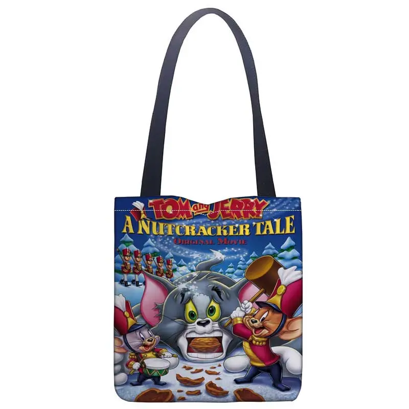 HEARMNY Tom And Jerry Tote Bag For Women Canvas Fabric Bag Eco Reusable Shopping Bags Traveling Beach Casual Useful Shoulder Bag
HEARMNY Tom And Jerry Tote Bag For Women Canvas Fabric Bag Eco Reusable Shopping Bags Traveling Beach Casual Useful Shoulder Bag