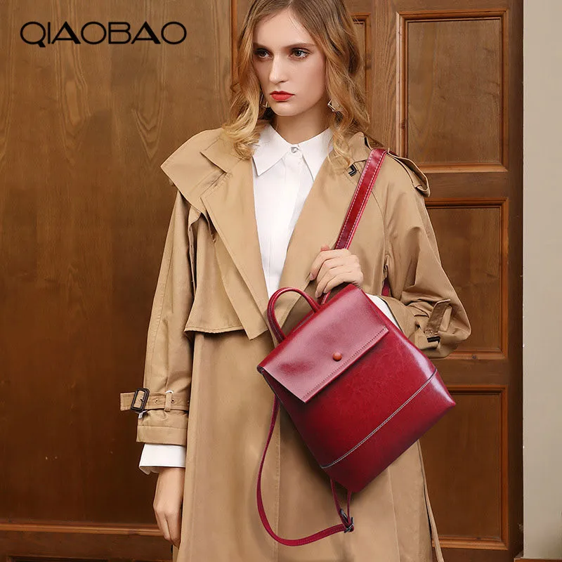 QIAOBAO Multifunction Female Backpack Real Leather Bagpack Travel Bags For Teenager Girls Female Rucksack Shoulder bag Mochila
QIAOBAO Multifunction Female Backpack Real Leather Bagpack Travel Bags For Teenager Girls Female Rucksack Shoulder bag Mochila