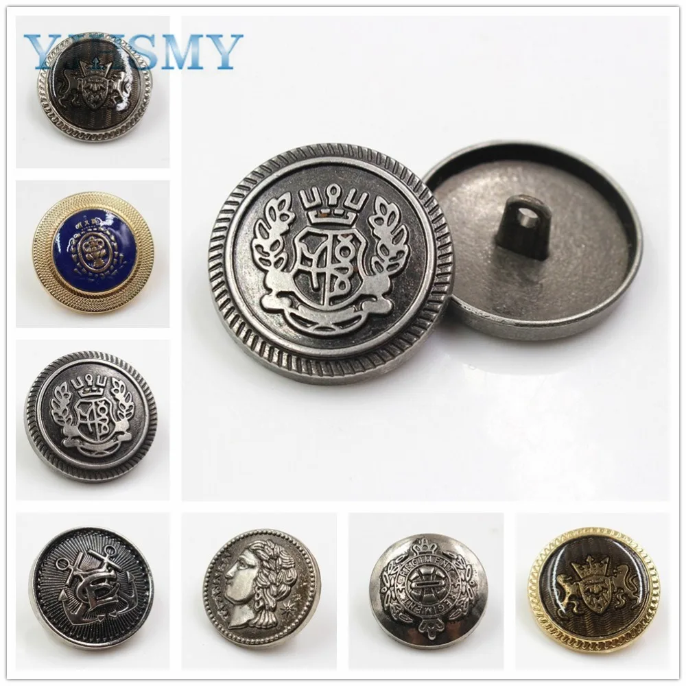 177271,12pcs fashion Metal Blazer Button Set - more style - For Blazer, Suits, Sport Coat, Uniform, Jacket (Gold and gun color)
177271,12pcs fashion Metal Blazer Button Set - more style - For Blazer, Suits, Sport Coat, Uniform, Jacket (Gold and gun color)