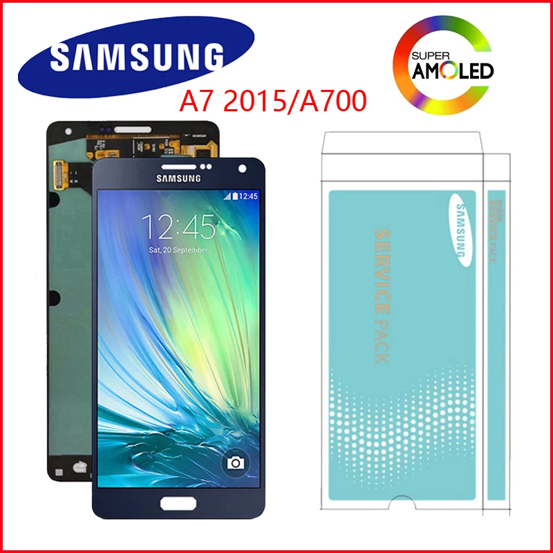 ORIGINAL 5.5" AMOLED for SAMSUNG Galaxy A7 2015 LCD Display A700 A700F A700FD A7000 Touch Screen Digitizer Replacement Parts
ORIGINAL 5.5" AMOLED for SAMSUNG Galaxy A7 2015 LCD Display A700 A700F A700FD A7000 Touch Screen Digitizer Replacement Parts