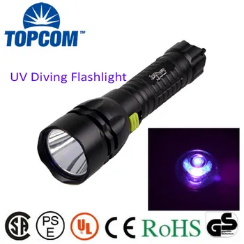 TopCom Best UV Diving Flashlight Waterproof IP68 365~370nm UV Torch UV Diving Flashlight/Blacklight UV Diving LED Flashlight 
TopCom Best UV Diving Flashlight Waterproof IP68 365~370nm UV Torch UV Diving Flashlight/Blacklight UV Diving LED Flashlight