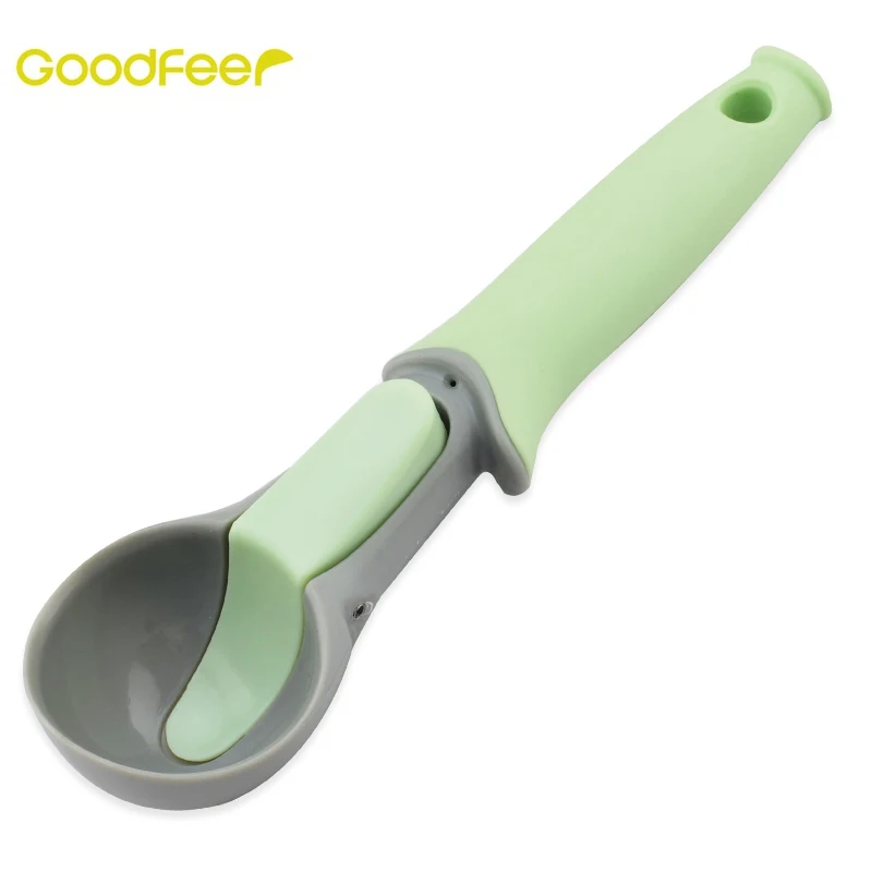

Goodfeer Ice Cream Scoop Ice Ball Maker Fruit Trigger Spoon Frozen Yogurt Cookie Dough Scoop Ice Cream Tools Kitchen Accessories