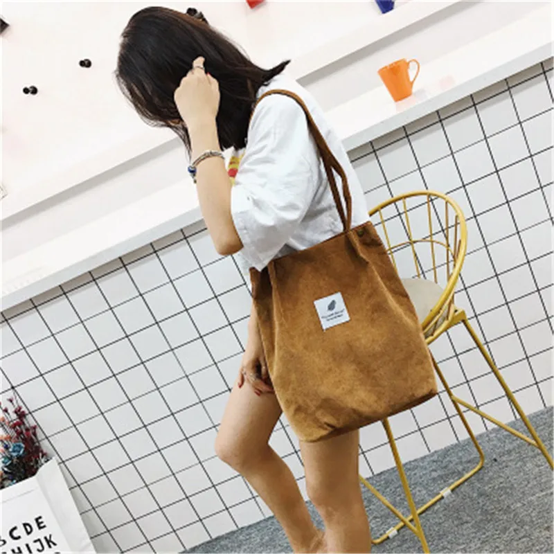 Women Bags Tote Shopping Ladies Casual Corduroy Shoulder Bag bolso mujer Female Cotton Cloth Handbag Foldable Beach Shopper Bag
Women Bags Tote Shopping Ladies Casual Corduroy Shoulder Bag bolso mujer Female Cotton Cloth Handbag Foldable Beach Shopper Bag
