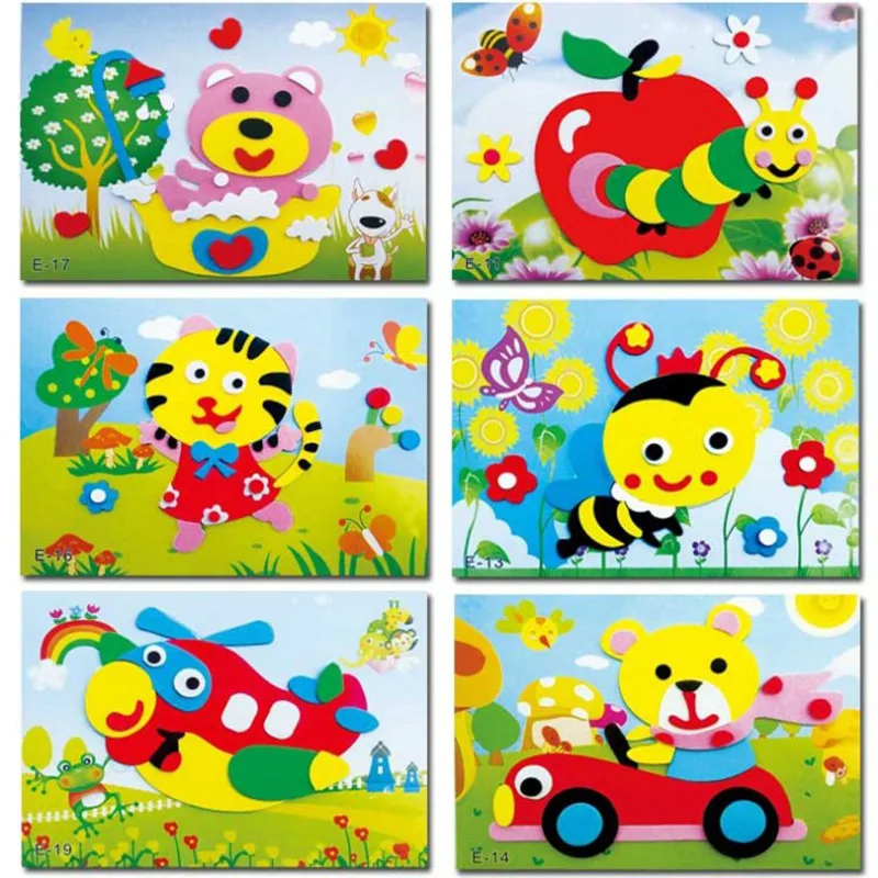 20 Designs/lot Diy Cartoon Animal 3d Eva Foam Sticker Puzzle Series E Early Learning Education Toys For Children
20 Designs/lot Diy Cartoon Animal 3d Eva Foam Sticker Puzzle Series E Early Learning Education Toys For Children