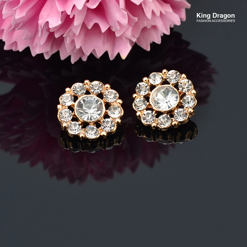 Crystal Rhinestone Button Sew On Flower Center 15MM 10PCS/lot Shank Back Gold Color KD533
Crystal Rhinestone Button Sew On Flower Center 15MM 10PCS/lot Shank Back Gold Color KD533