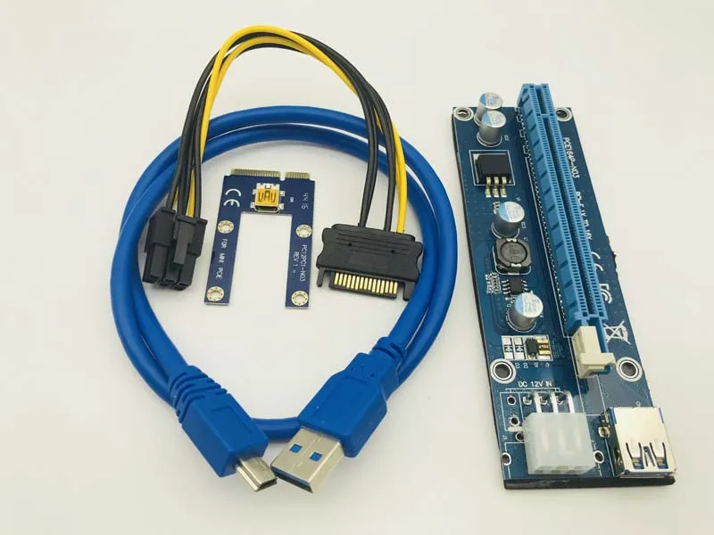 Mini PCI-E к PCIe PCI Express 1x к 16x расширитель Riser Card 60 см USB 3,0 адаптер SATA 6Pin кабель питания для биткоина BTC Mining
Mini PCI-E к PCIe PCI Express 1x к 16x расширитель Riser Card 60 см USB 3,0 адаптер SATA 6Pin кабель питания для биткоина BTC Mining