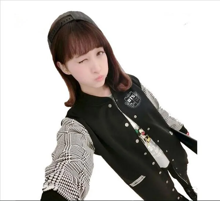 BTS Bangtan children Jungkook 2016 Women Hoodies And Sweatshirts Kpop Boys BTS Bangtan Baseball Jacket Black Cotton tracksuit
BTS Bangtan children Jungkook 2016 Women Hoodies And Sweatshirts Kpop Boys BTS Bangtan Baseball Jacket Black Cotton tracksuit
