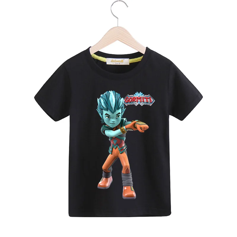 Children Gormiti Game Design T-shirts Clothing Boys Girls Summer Short Sleeve Tee Top Costume Kids Casual Soild Tshirts TX168 (9)